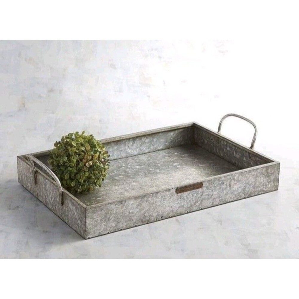 Magnolia Home Gardener's Flower Tray decoration tin 18x12